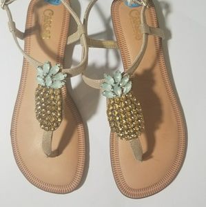 carlos santana pineapple sandals